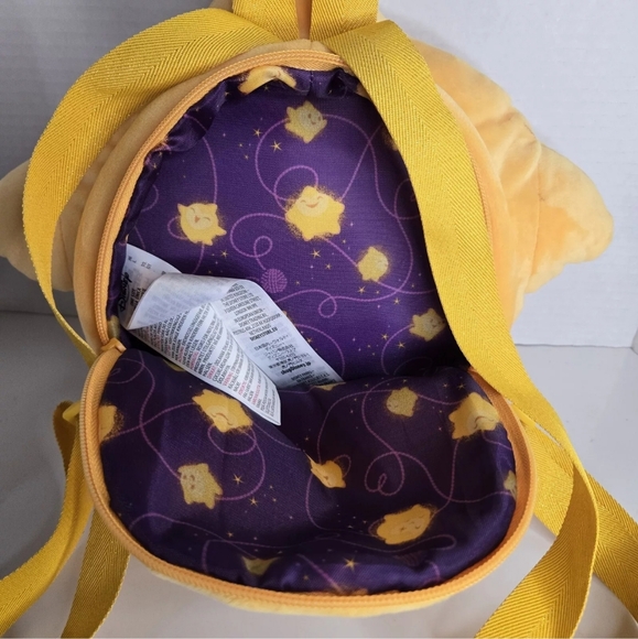 Disney Wish Star Kids Plush Mini Backpack Bag Yellow Disney Store 12" 2023 - Picture 3 of 4